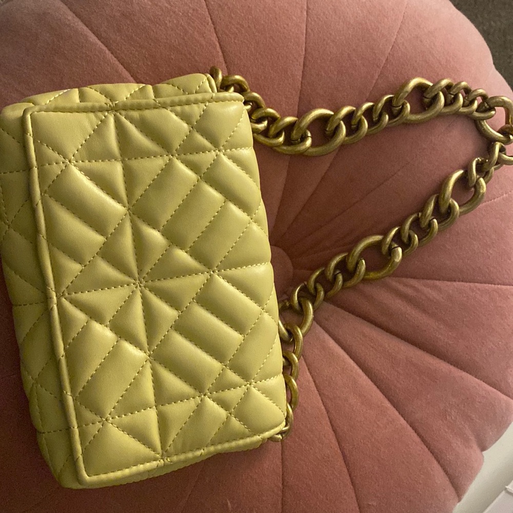 Gently Used Stylish Yellow Bag from Zara